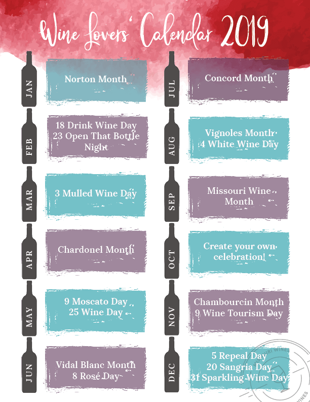 Wine Lovers’ Calendar MO Wines